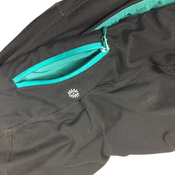 Tangerine Leggings Dark Grey Green Printed Pull On Activewear Women's Large - Picture 2 of 9